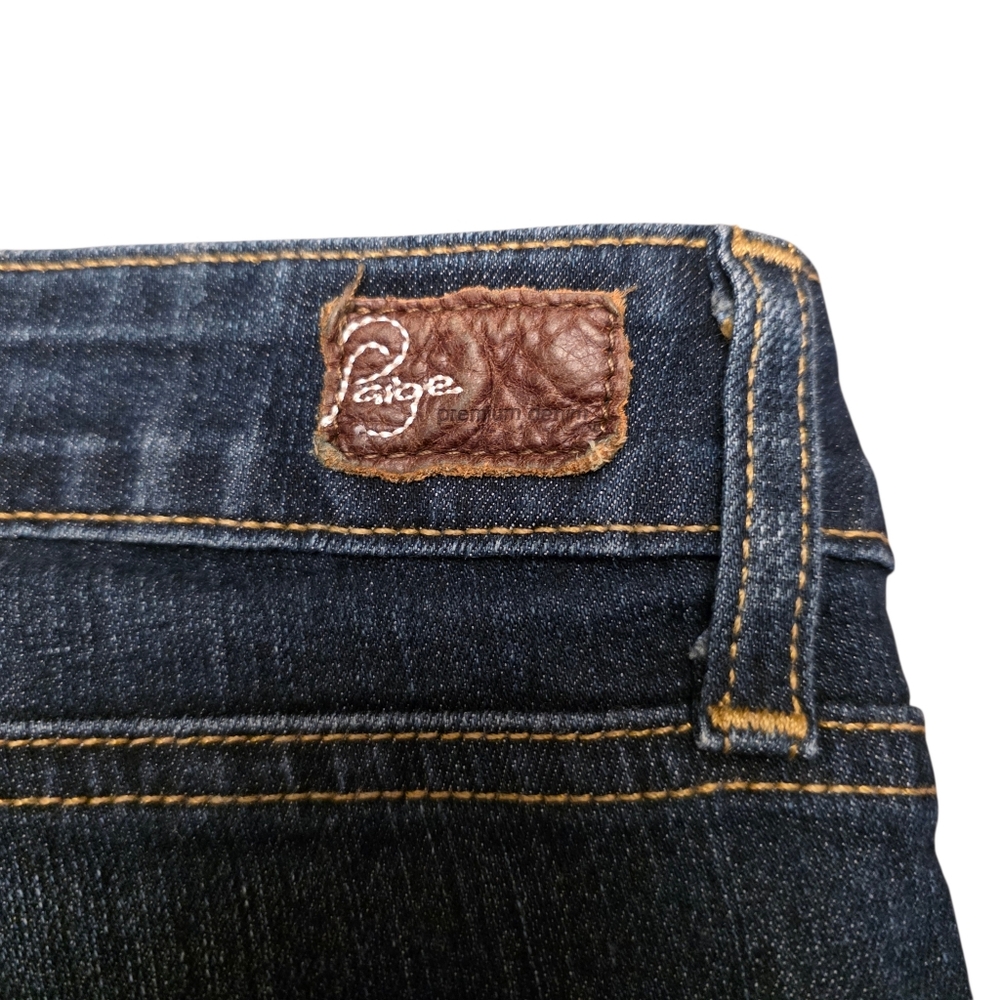 Paige Ankle Zipper Women's Blue Skinny Jeans Slim Size 31 - Picture 9 of 12